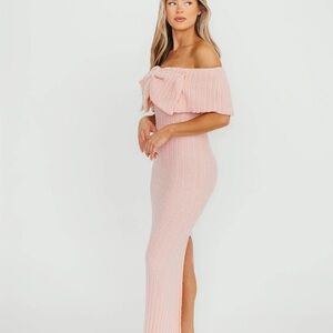 Ashton Bow Front Maxi Sweater Dress